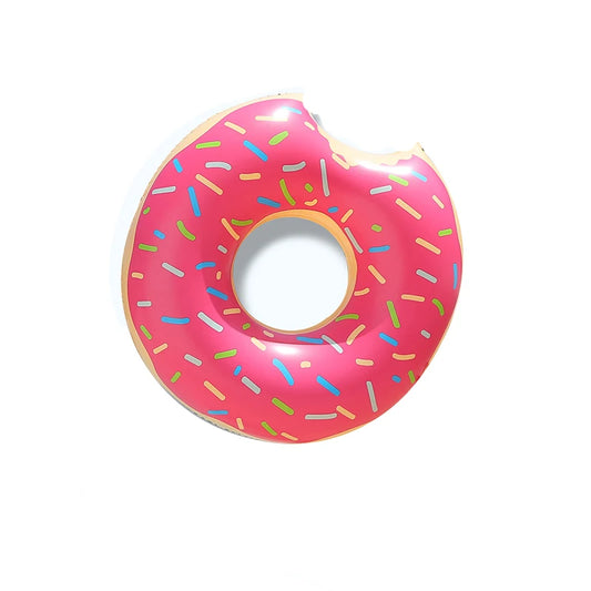 Inflatable Donut Swimming Ring Giant Pool Float Toy Swimming Pool Float Bathing Pool Toy Party Decoration Bar Coasters