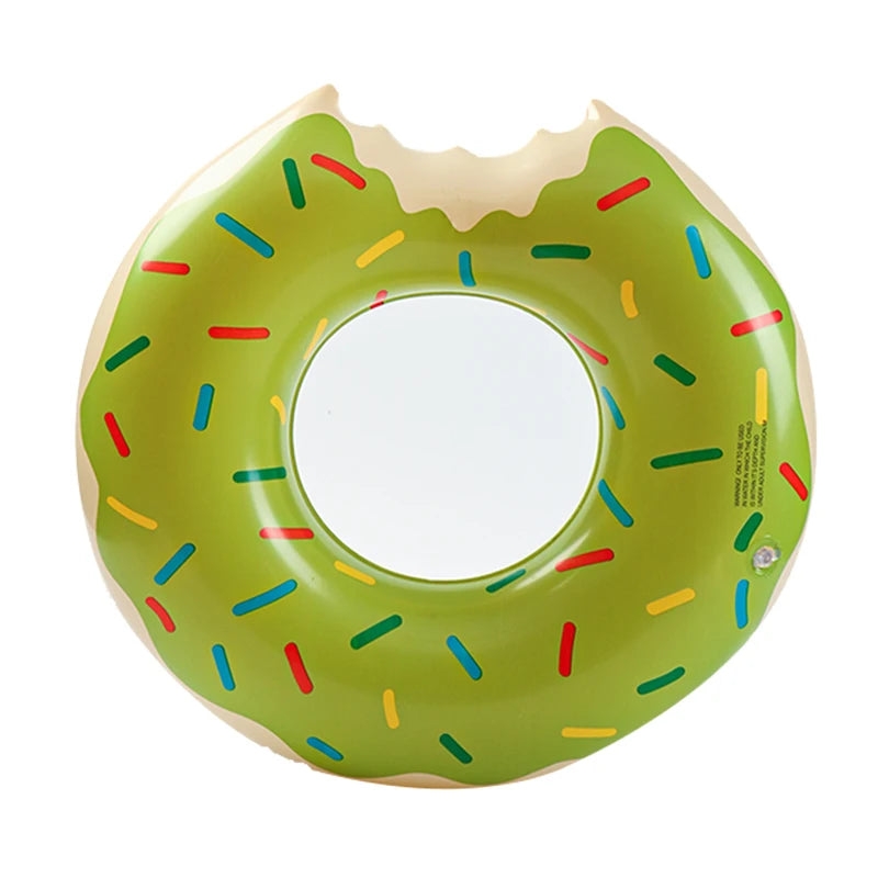 Inflatable Donut Swimming Ring Giant Pool Float Toy Swimming Pool Float Bathing Pool Toy Party Decoration Bar Coasters