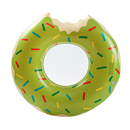 Inflatable Donut Swimming Ring Giant Pool Float Toy Swimming Pool Float Bathing Pool Toy Party Decoration Bar Coasters