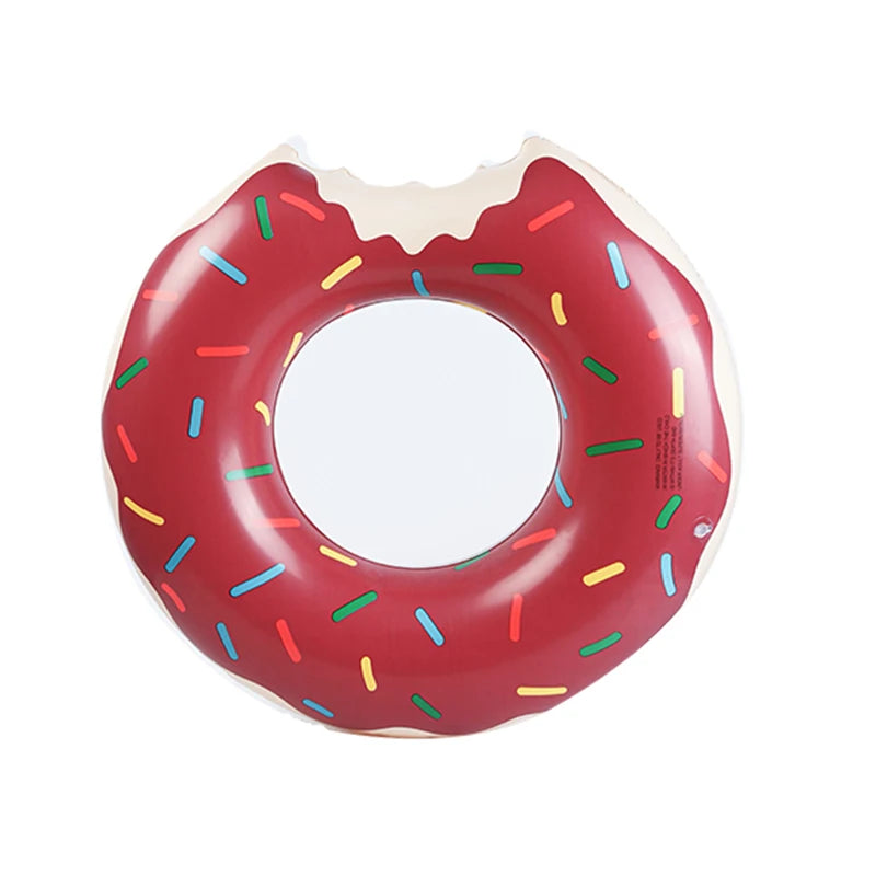 Inflatable Donut Swimming Ring Giant Pool Float Toy Swimming Pool Float Bathing Pool Toy Party Decoration Bar Coasters
