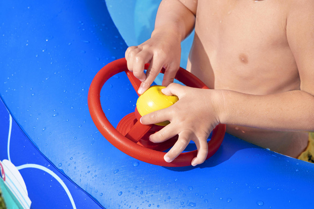 Boat Type Sunshade Pool Children'S Paddling Pool Swimming Pool